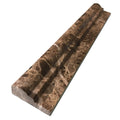 Emperador Dark Marble Trim 2x12 Polished     Single-Step Chair Rail