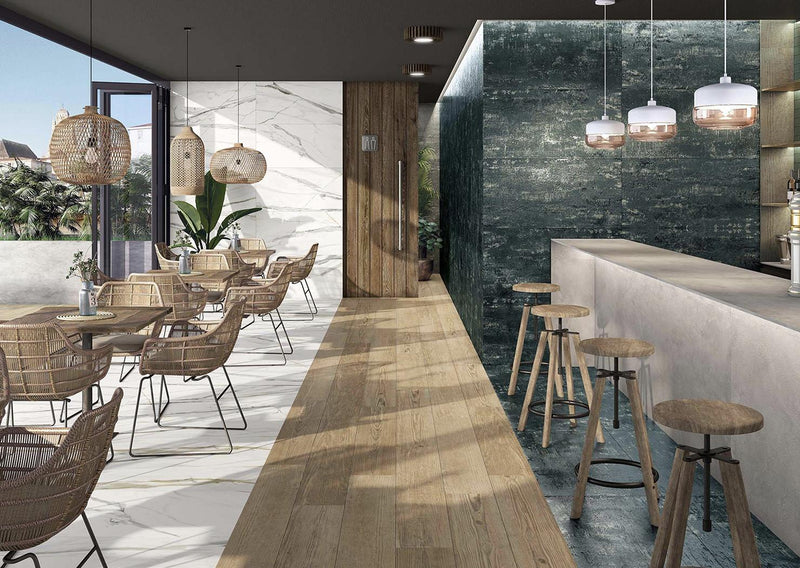 Emporio Calacatta Polished 12x24 Porcelain  Tile