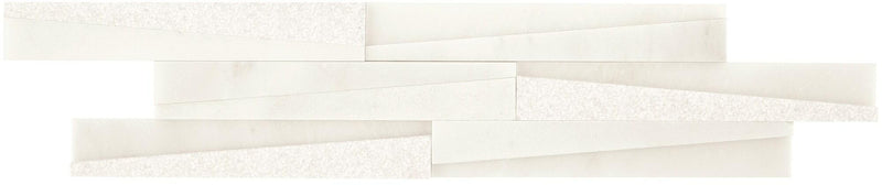Empyrean Ice Wedge Polished, Bush Hammered Marble  Mosaic
