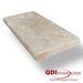English Walnut Travertine Coping 12x24 Unfilled, Honed Bullnose  2 inch