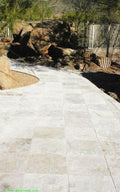 English Walnut Travertine Paver 16x16 Tumbled   1.25 inch