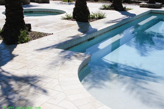 English Walnut Travertine Paver 6x12 Tumbled   1.25 inch