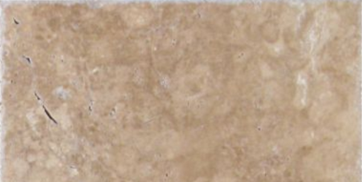 English Walnut Travertine Paver 6x12 Unfilled Chiseled  1.25 inch