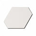 Equipe Benzene Matte White 4.32x4.96 Ceramic  Tile