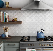 Equipe Scale Fan Brite White 4.24x4.80 Ceramic  Tile