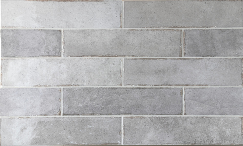 Equipe Tribeca Grey Whisper High Gloss 0.5x8 Porcelain Jolly