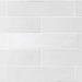 Equipe Tribeca Gypsum White High Gloss 2.4x9.84 Porcelain  Tile