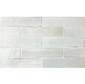 Equipe Tribeca Porcelain Tile in Seaglass Mint, Size 2.4x9.84