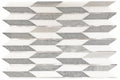 Era White And Grey 1x4  Honed Mixed  Mosaic