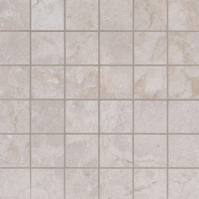 Essentials Ansello Ivory 2x2 Square Matte Ceramic  Mosaic