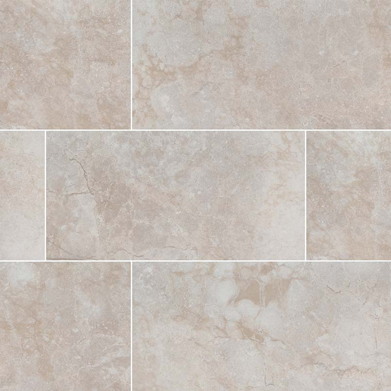 Essentials Ansello Ivory Matte 12x24 Ceramic  Tile
