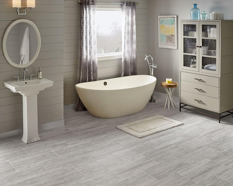 Essentials Charisma White Matte 12x24 Ceramic  Tile