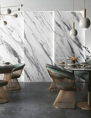 Exotic Stone Cosmopolitan Statuario Fantastico Polished 24x48 Porcelain  Tile