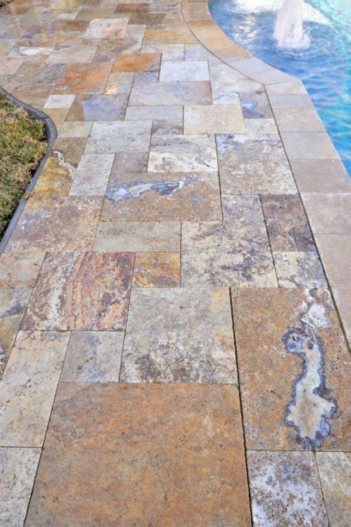 Fantastico Classic Travertine Tile Pattern Tumbled