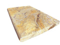 Fantastico Travertine Coping Stone, Unfilled Honed Bullnose, 16x24in