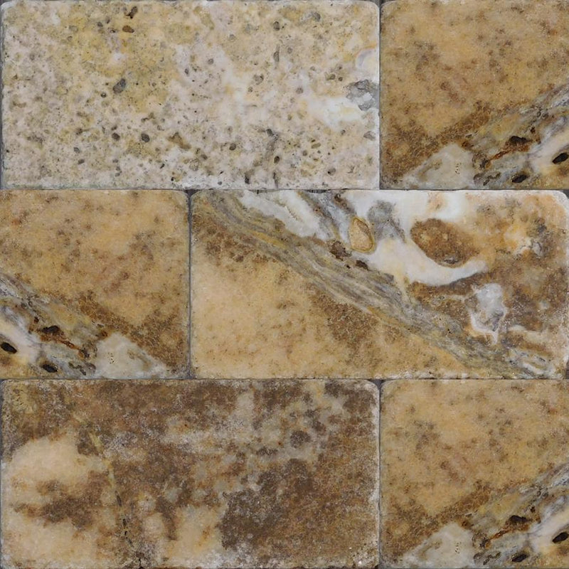 Fantastico Travertine Tile 3x6 Tumbled