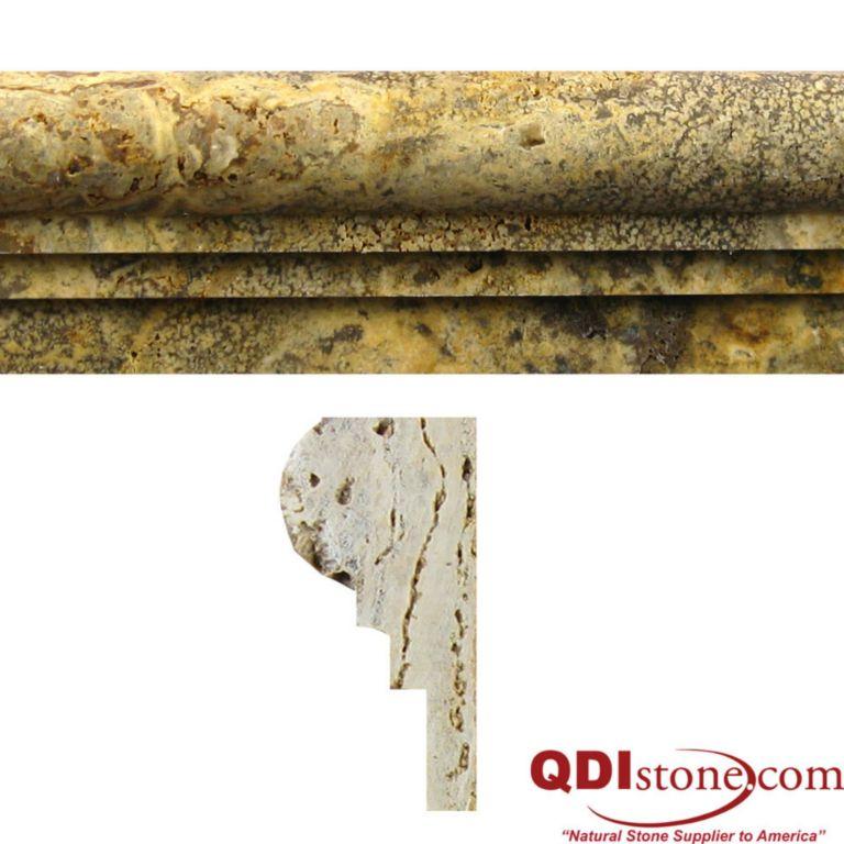 Fantastico Travertine Trim 12 Honed     Double Ogee