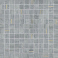 Ferrara Argento With Brass 1x1 Square Honed Mix, Mixed  Mosaic
