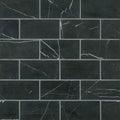 Ferrara Nero Marble Tile 3x6 Honed   3/8 inch