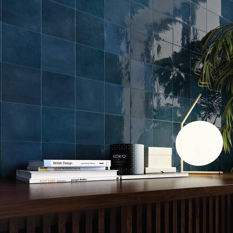 Flash Cobalt 5x5 Ceramic  Tile