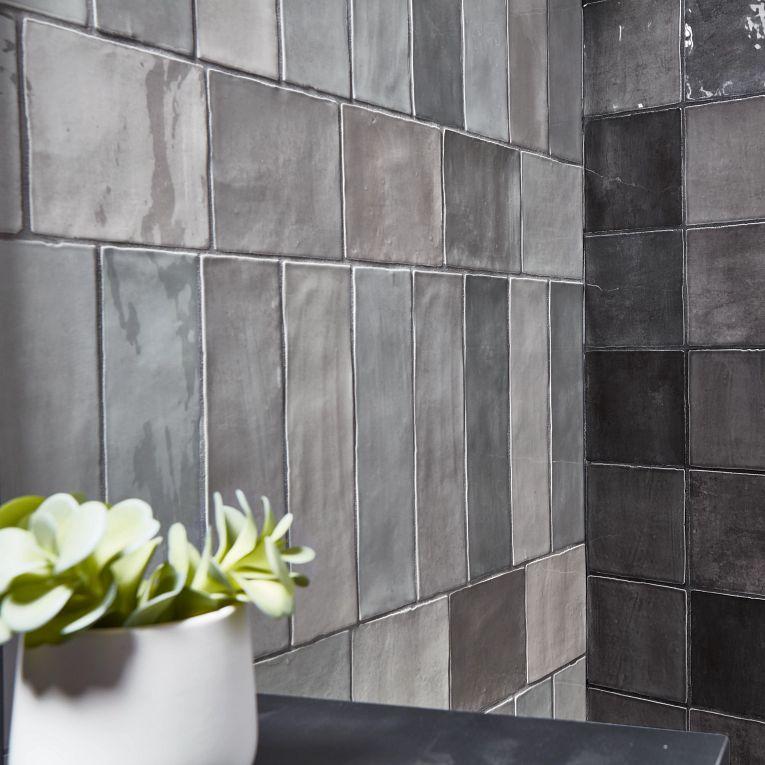 Flash Cool Grey 5x5 Ceramic  Tile