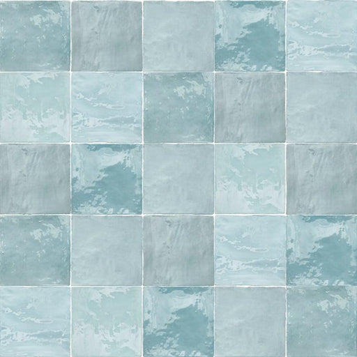 Flash Light Blue 5x5 Ceramic  Tile