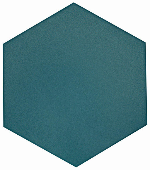 Flow Peacock Green Matte 8x9 Gres Stoneware  Tile