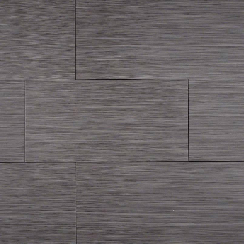 Focus Graphite Matte 12x24 Porcelain Tile — Solidshape