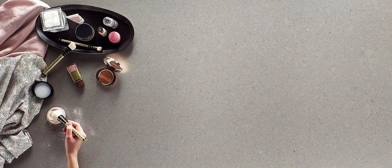 Fossil Gray 126x63 3 cm Polished Quartz Slab