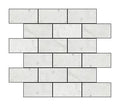 Freska 2x4 Subway Tumbled Limestone  Mosaic