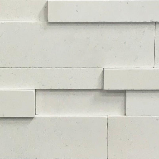 Freska Stacked Honed Limestone  Mosaic