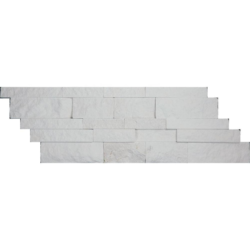 Freska Stacked Splitface Limestone  Mosaic