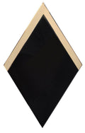 Gatsby Black 4x4-1/2 Diamond Glossy Glass  Mosaic
