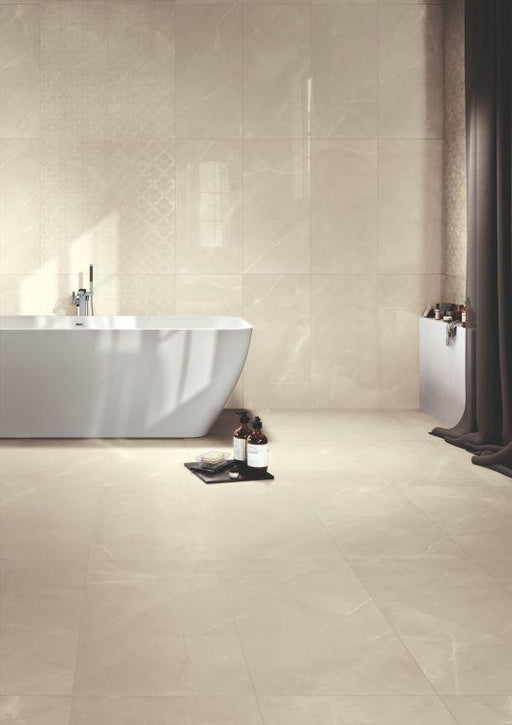 Gemme Breccia Sabbia Lux Polished 12x24 Porcelain  Tile