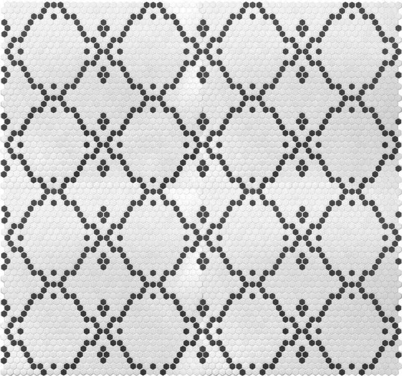 Geometro 2.0 Bisou Midnight Hexagon Matte Glass  Mosaic
