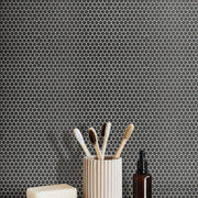 Geometro 2.0 Eclipse Hexagon Matte Glass  Mosaic