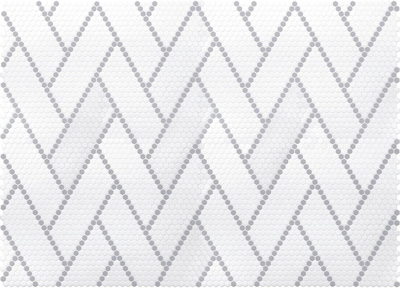 Geometro 2.0 Harmonie Bridge Hexagon Matte Glass  Mosaic