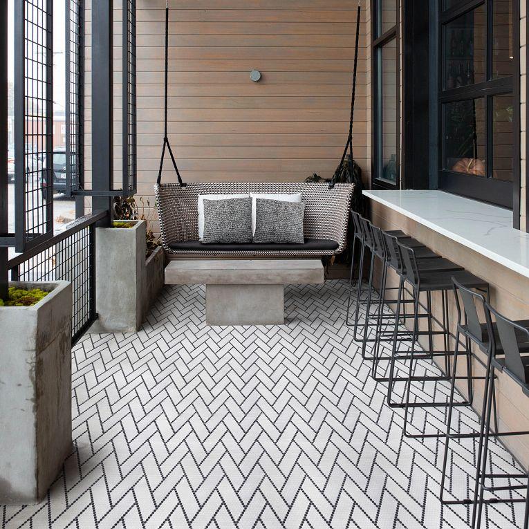 Geometro 2.0 Harmonie Outro Hexagon Matte Glass  Mosaic