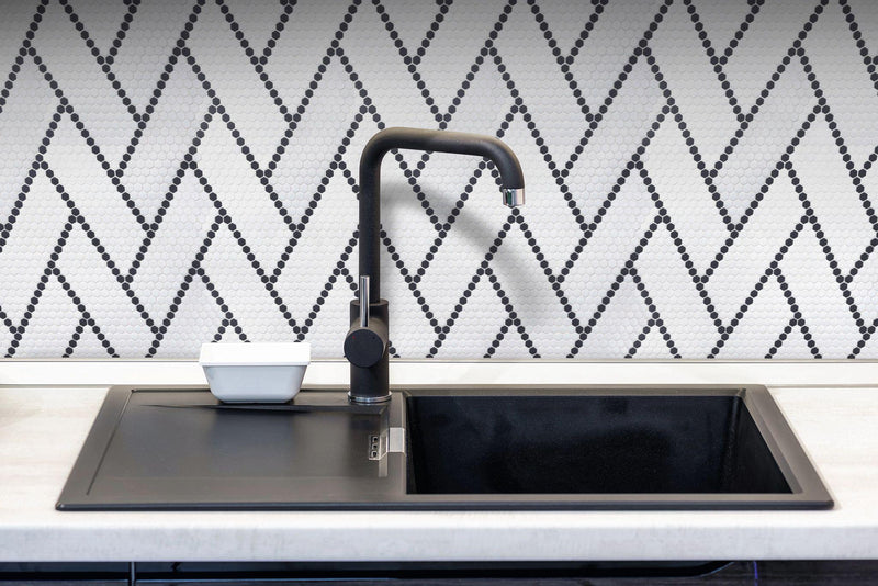 Geometro 2.0 Harmonie Outro Hexagon Matte Glass  Mosaic