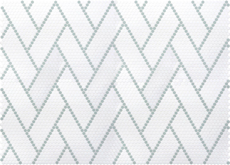 Geometro 2.0 Harmonie Verse Hexagon Matte Glass  Mosaic