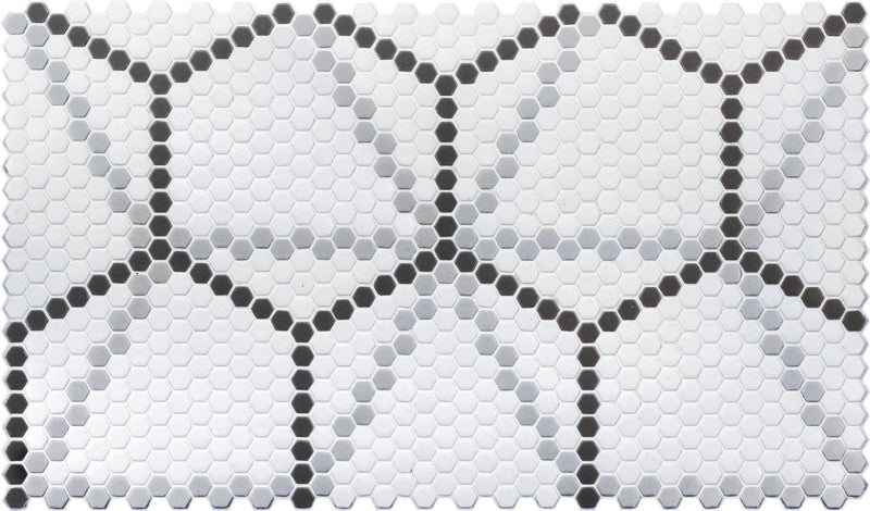 Geometro 2.0 Metro Downtown Hexagon Matte Glass  Mosaic