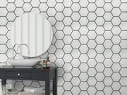 Geometro 2.0 Metro Downtown Hexagon Matte Glass  Mosaic