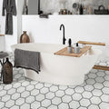 Geometro 2.0 Metro Downtown Hexagon Matte Glass  Mosaic