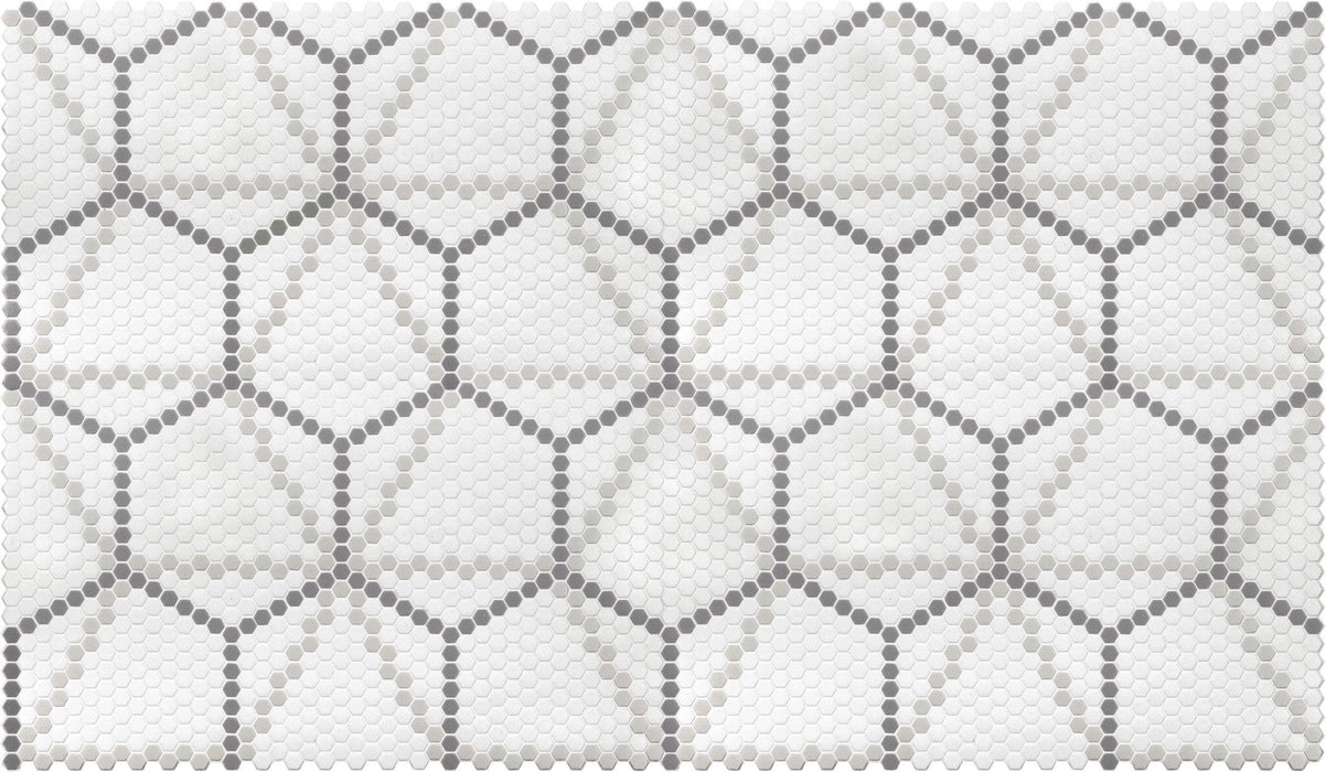 Geometro 2.0 Metro Uptown Hexagon Matte Glass  Mosaic