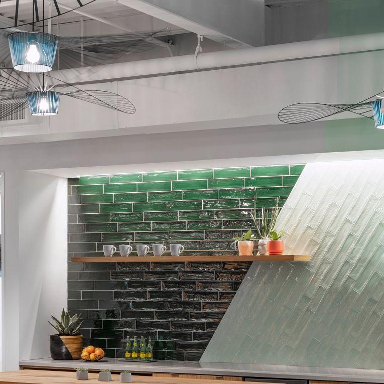 Gioia Aqua Glossy 4x16 Porcelain  Tile