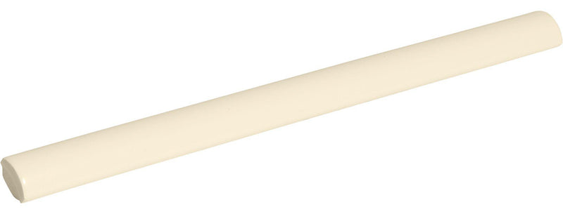 Gioia Bone Glossy 3/8x8 Porcelain Pencil Bullnose