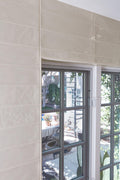 Gioia Greige Glossy 3/8x8 Porcelain Pencil Bullnose