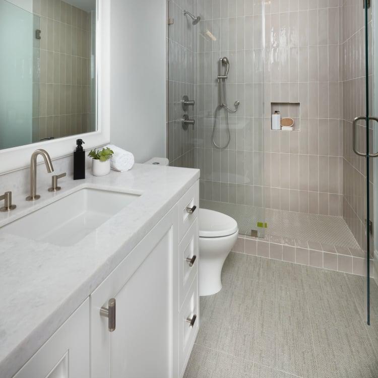 Gioia Greige Glossy 4x16 Porcelain  Tile