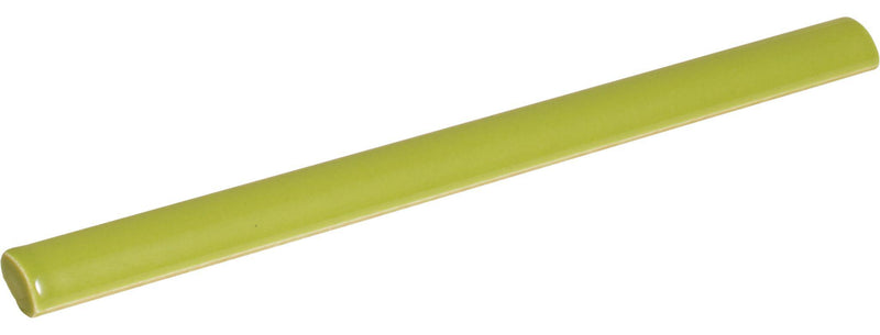 Gioia Lime Glossy 3/8x8 Porcelain Pencil Bullnose