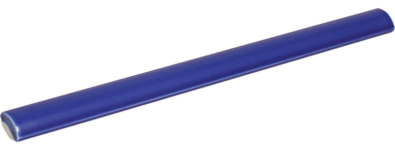 Gioia Navy Glossy 3/8x8 Porcelain Pencil Bullnose